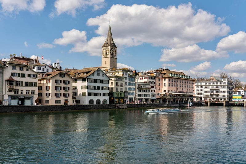 Geneva private banking district — Switzerland's FinIA single-family carve-out and portfolio-manager licence framework underpins how Swiss family offices are structured and regulated